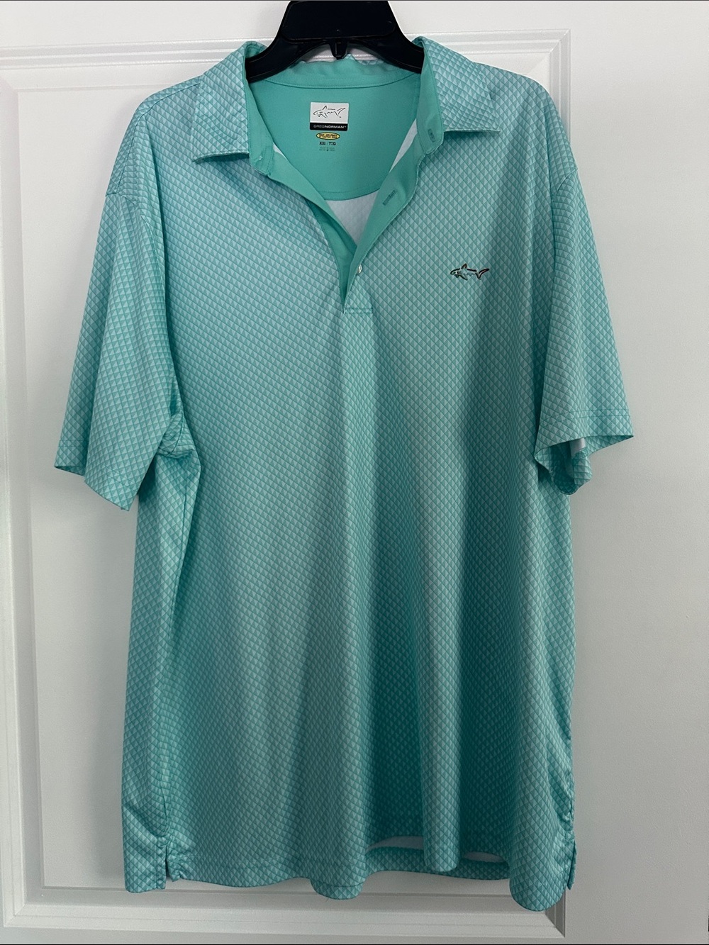 Greg Norman Aqua Green Performance Polo